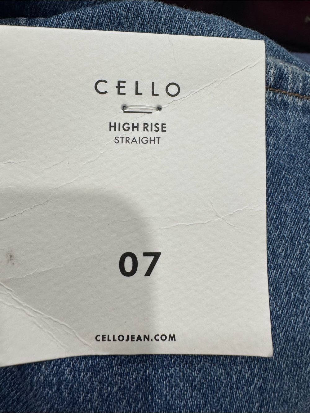 Cello Blue Ripped Straight-Leg Jeans - Picture 7 of 9